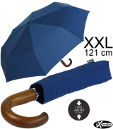 iX-brella - Herrenschirm XXL 121 cm mit echtem Holzgriff...