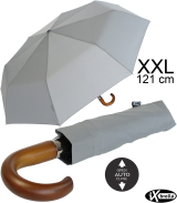 iX-brella - Herrenschirm XXL 121 cm mit echtem Holzgriff...