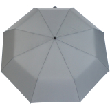 iX-brella - Herrenschirm XXL 121 cm mit echtem Holzgriff und Auf-Zu-Automatik business-grau