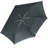 iX-brella magic - kleiner Taschenschirm Auf-Zu Automatik UV-sensitiver Griff - schwarz-silber