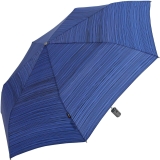 Knirps Regenschirm Slim Duomatic - klein und leicht mit Auf-Zu Automatik - Funky Stripes blue