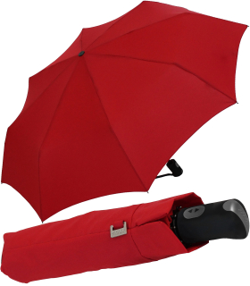 Doppler Taschenschirm Magic Carbonsteel stabil sturmfest Auf-Zu Automatik - rot