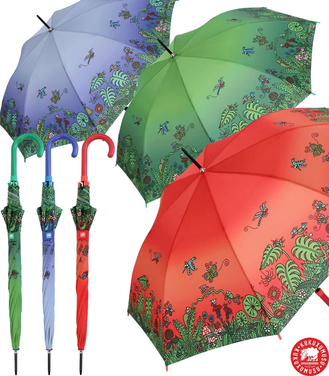Elefantitisch grün Kukuxumusu Kinderschirm Regenschirm Stockschirm Automatik