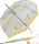 Stockschirm transparent Damen Automatik Joy Heart - Parfum - gelb