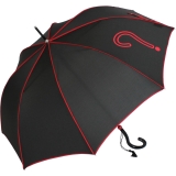 Stockschirm Damen mit Automatik Joy Heart - Question - black-red