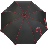 Stockschirm Damen mit Automatik Joy Heart - Question - black-red