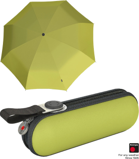 Knirps X1 Super Mini Taschenschirm im Etui UV-Schutz lemon