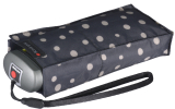 Knirps Regenschirm Mini Taschenschirm Travel klein leicht - flakes black