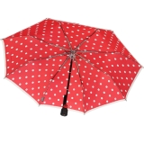 Knirps Regenschirm Fiber T1 Automatik - Sturmsicher - dot art red