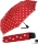 Knirps Regenschirm Fiber T1 Automatik - Sturmsicher - dot art red