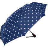 Knirps Regenschirm Fiber T1 Automatik - Sturmsicher - dot art navy