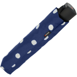 Knirps Regenschirm Fiber T1 Automatik - Sturmsicher - dot art navy