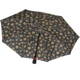 Knirps Regenschirm Fiber T1 Automatik - Sturmsicher - circles black