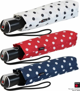 Knirps Regenschirm Taschenschirm Large Duomatic Polka Dots