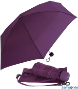 Samsonite Regenschirm Super Mini Taschenschirm mit Tasche Minipli Colori - bordeaux