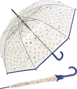 Emoticon Regenschirm durchsichtig transparent mit...