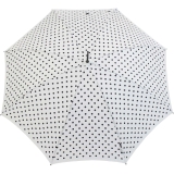 Knirps Stockschirm Damen Automatik polka dots - white-black