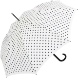 Knirps Stockschirm Damen Automatik polka dots - white-black