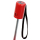 Knirps Mini Taschenschirm Slim Duomatic im Neopren-Case gepunktet - Polka Dots rot