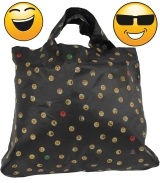 Emoticon Shopper-Bag - Faltshopper - wiederverwendbare Einkaufstasche lustig bedruckt - laughing