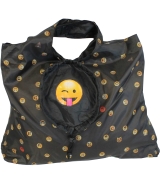 Emoticon Shopper-Bag - Faltshopper - wiederverwendbare Einkaufstasche lustig bedruckt - tongue
