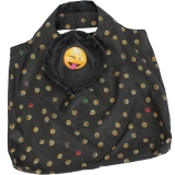 Emoticon Shopper-Bag - Faltshopper - wiederverwendbare Einkaufstasche lustig bedruckt - tongue