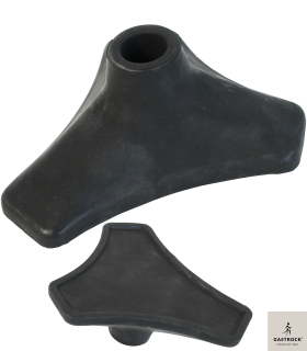 Spezialgummipuffer TRIGON, für autarkes aufrecht stehen der Gehhilfe - 16 mm