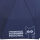 Mini Taschenschirm stabil Auf-Automatik bedruckt  "Katzen haben Personal..." - navy-blau