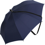 iX-brella Umhängeschirm Hands-Free - der Automatik-Regenschirm mit Gurt - navy-blau