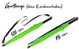 iX-brella Umhängeschirm Hands-Free - der Automatik-Regenschirm mit Gurt - neon grün