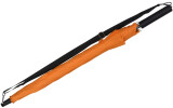 iX-brella Umhängeschirm Hands-Free - der Automatik-Regenschirm mit Gurt - orange