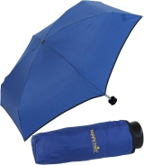 Ultra Mini Taschenschirm Damen Regenschirm Uni - royal-blau