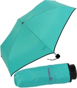 Ultra Mini Taschenschirm Damen Regenschirm Uni - mint