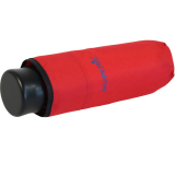 Ultra Mini Taschenschirm Damen Regenschirm Uni - rot