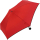 Ultra Mini Taschenschirm Damen Regenschirm Uni - rot