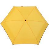 Ultra Mini Taschenschirm Damen Regenschirm Uni - gelb