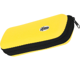 iX-brella Super-Mini-Taschenschirm - winziger Regenschirm im Etui - gelb