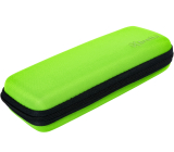 iX-brella Super-Mini-Taschenschirm - winziger Regenschirm im Etui - neon-grün