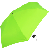 iX-brella Super-Mini-Taschenschirm - winziger Regenschirm im Etui - neon-grün