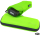 iX-brella Super-Mini-Taschenschirm - winziger Regenschirm im Etui - neon-grün