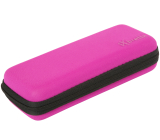 iX-brella Super-Mini-Taschenschirm - winziger Regenschirm im Etui - neon-pink