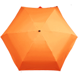 iX-brella Super-Mini-Taschenschirm - winziger Regenschirm im Etui - neon-orange