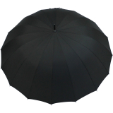 iX-brella XXL Partnerschirm 16teilig full-fiber mit Automatik - super stabil schwarz - 125cm