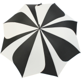 Pierre Cardin Stockschirm Damen groß stabil mit Automatik - Sunflower - schwarz-weiß