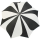 Pierre Cardin Stockschirm Damen gro&szlig; stabil mit Automatik - Sunflower - schwarz-wei&szlig;