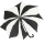 Pierre Cardin Stockschirm Damen groß stabil mit Automatik - Sunflower - schwarz-weiß