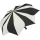 Damen Taschenschirm Pierre Cardin Auf-Zu-Automatik - Sunflower - schwarz-weiß