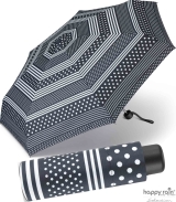 Ultra Mini Taschenschirm Damen Petito klein leicht windfest - polka dots