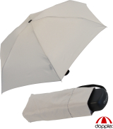 Doppler Regenschirm Damen Mini Taschenschirm Handy klein super-leicht stabil grau