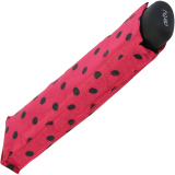 Damen Mini Taschenschirm Derby Hit Flat - Dots Punkte - bordeaux